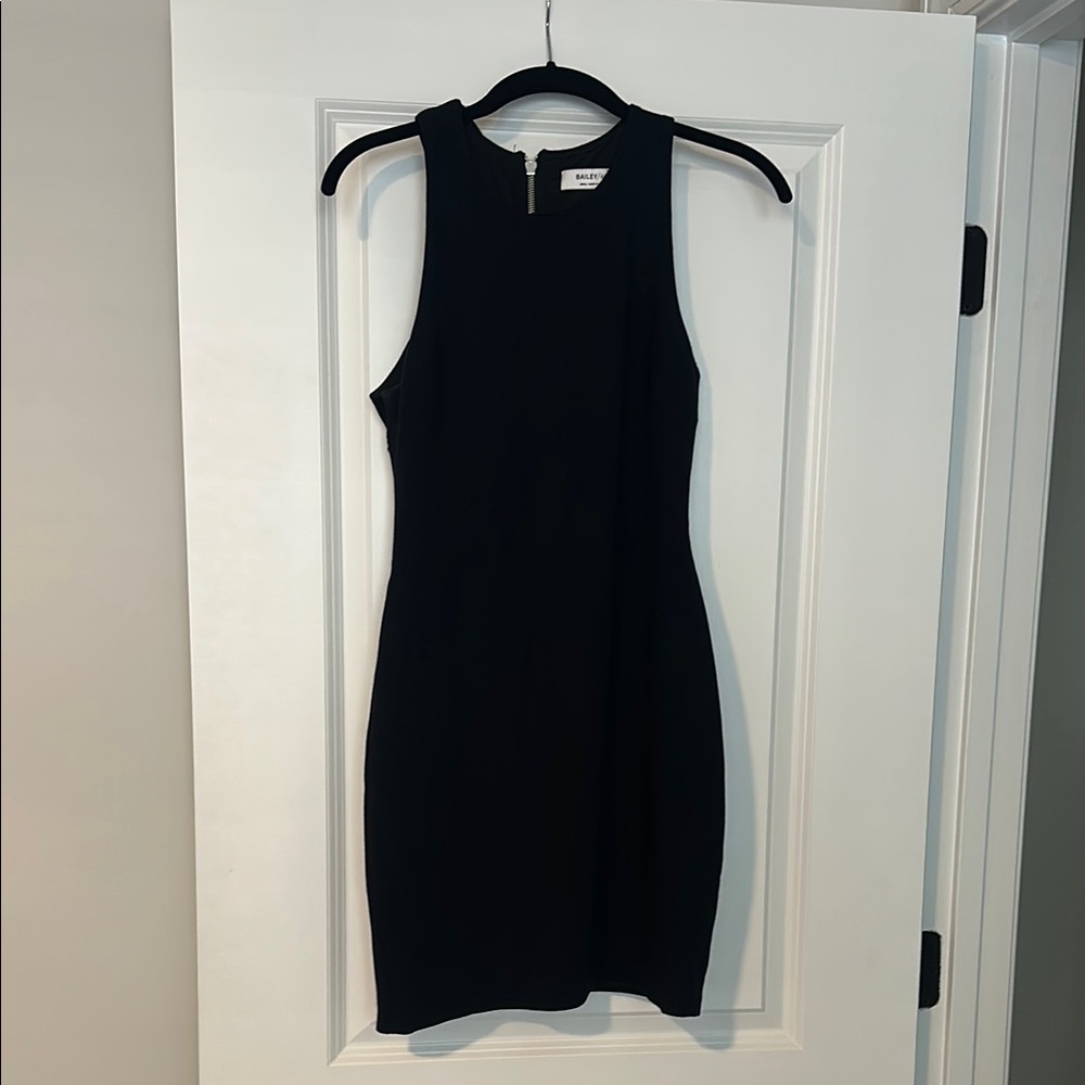 Bailey 44 Black Halter Mini Dress with cut out details